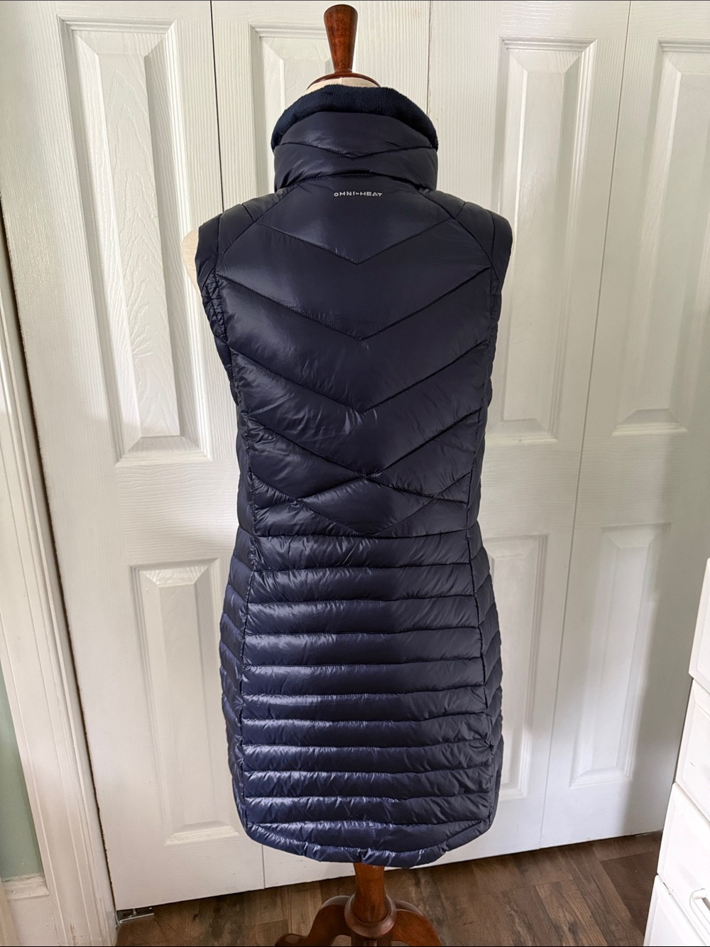 NWT Columbia Women’s Evening Shade EXS Long Vest Dark Blue Sz S - Picture 7 of 14